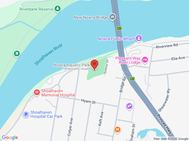 Map showing event location